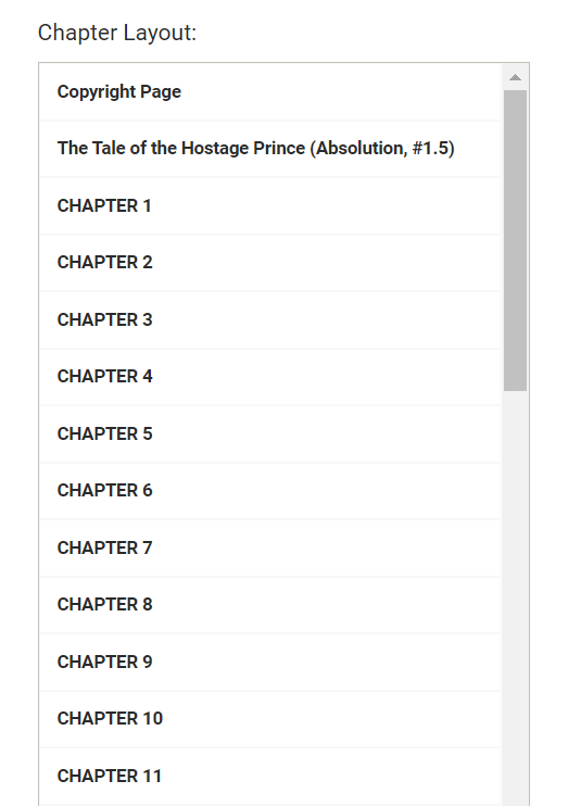 autogenerated Table of Contents